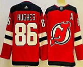 Men's New Jersey Devils #86 Jack Hughes Red Authentic Jersey,baseball caps,new era cap wholesale,wholesale hats